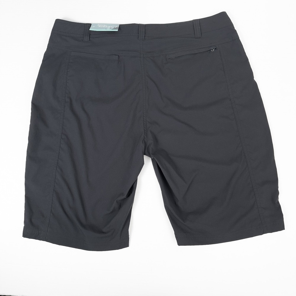 Royal Robbins Discovery Bermuda Shorts Womens 16 Black Nylon Hiking Outdoors - Picture 2 of 16